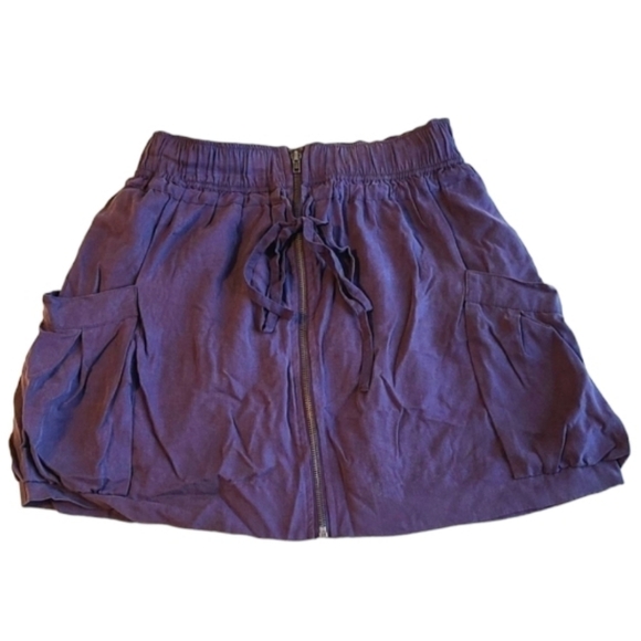 Forever 21 Mini High Waist Purple Skirt with Pockets & Front Zipper. - Picture 1 of 6